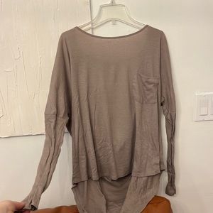 Open back long sleeve